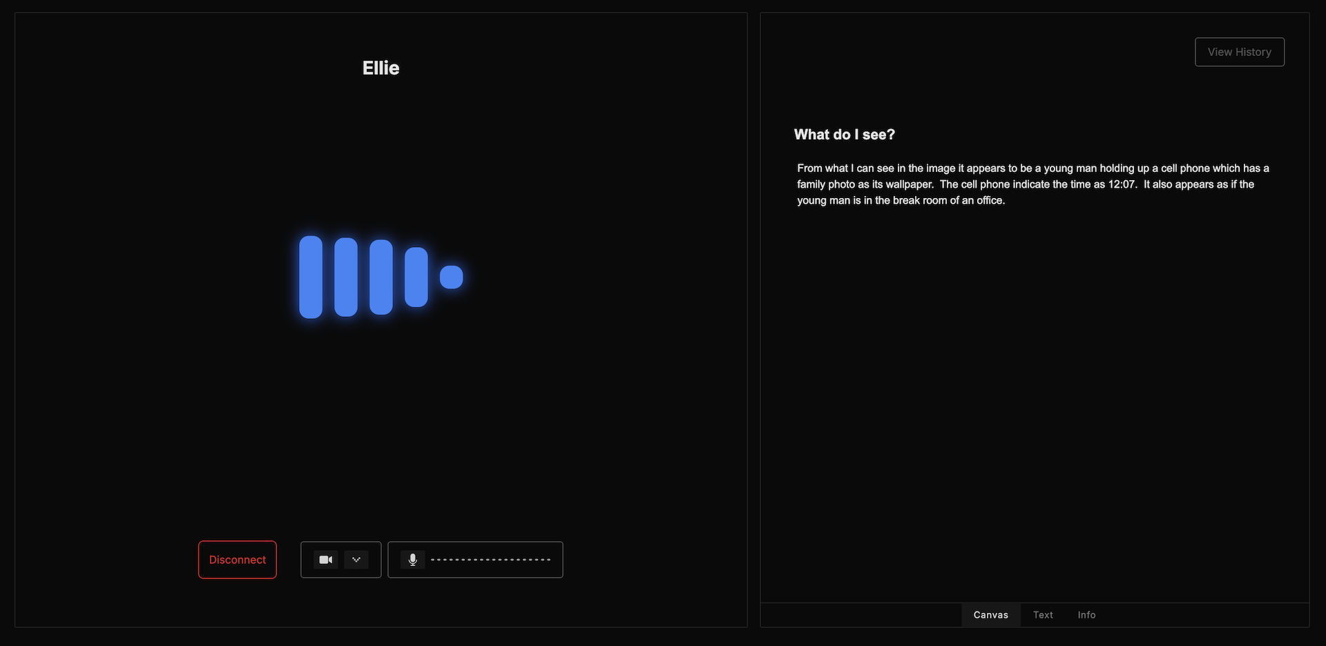 AI Vision screenshot